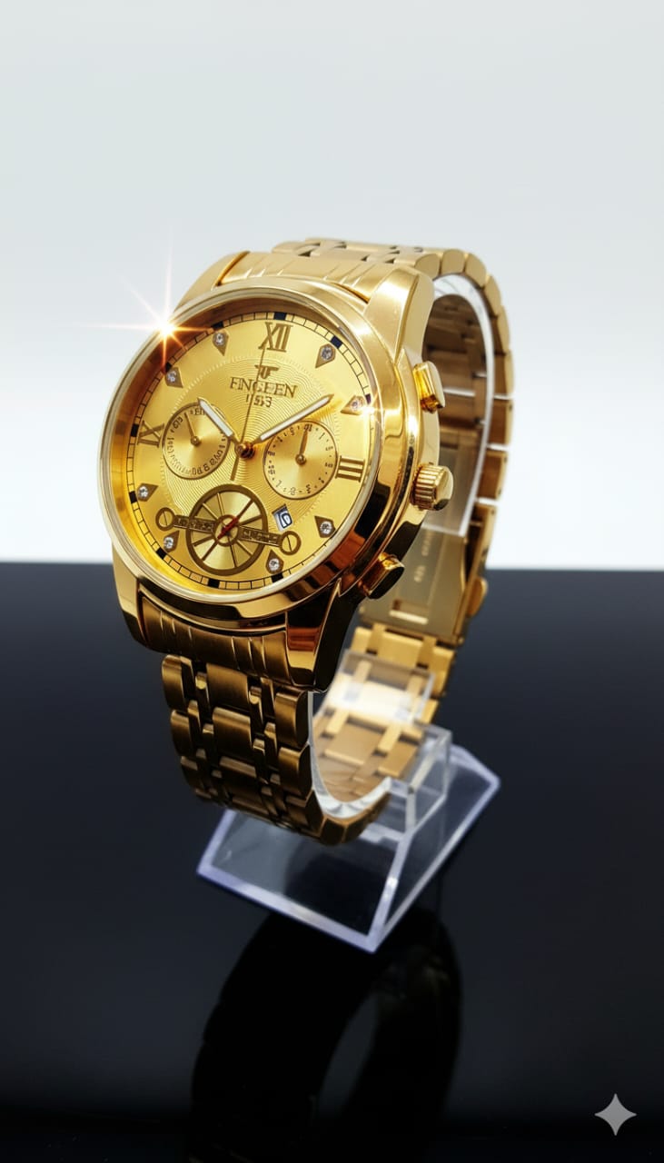Fngeen "Time, Gilded in Grandeur. Wear the moment."
